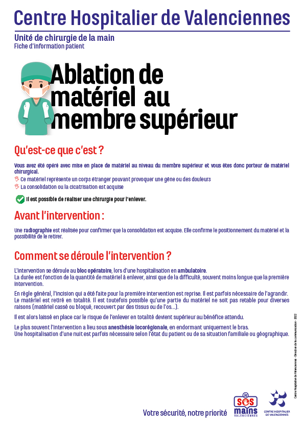 Ablation de matériel 1