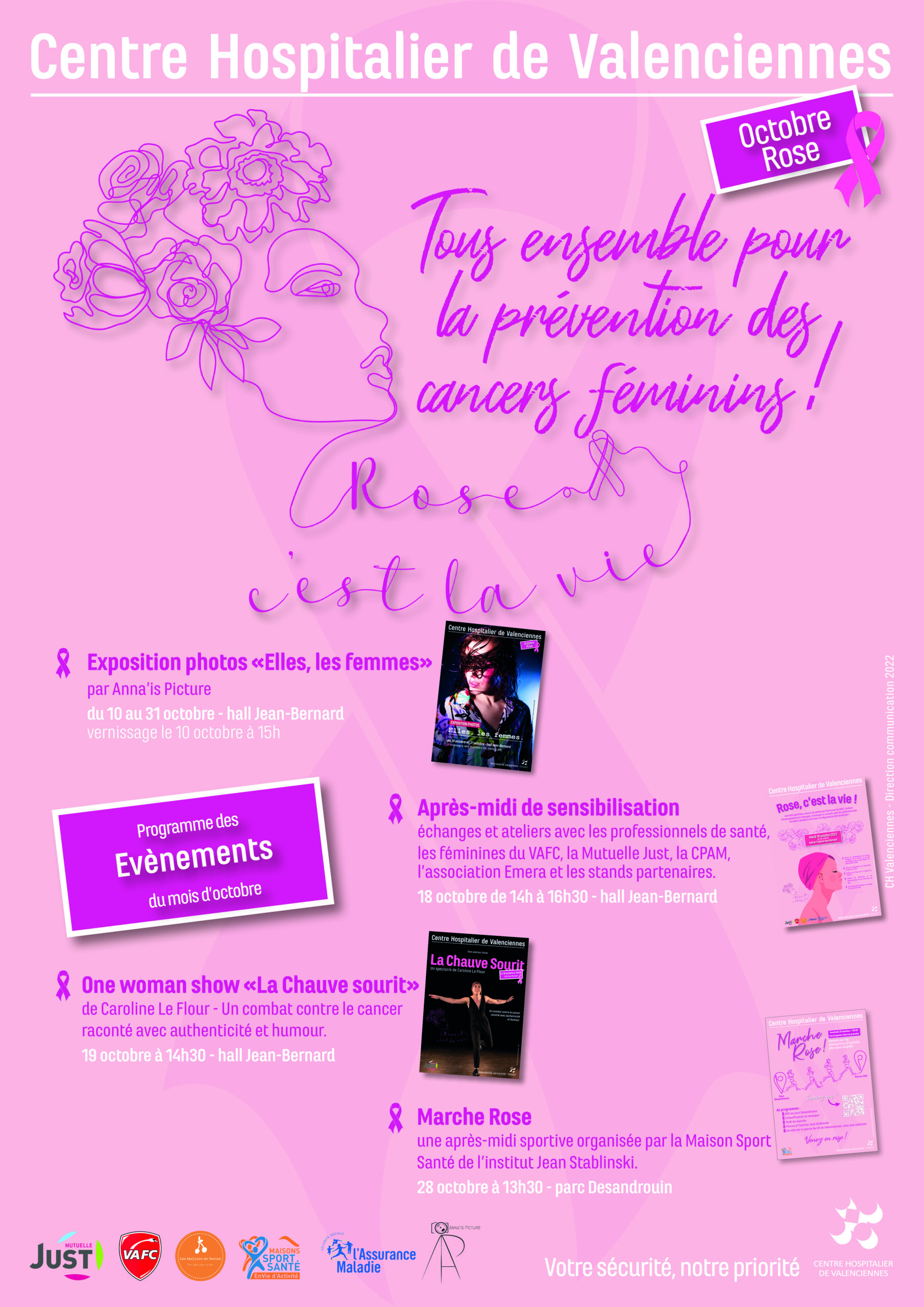 Le Centre hospitalier de Valenciennes au rendez-vous d’Octobre Rose ! 7