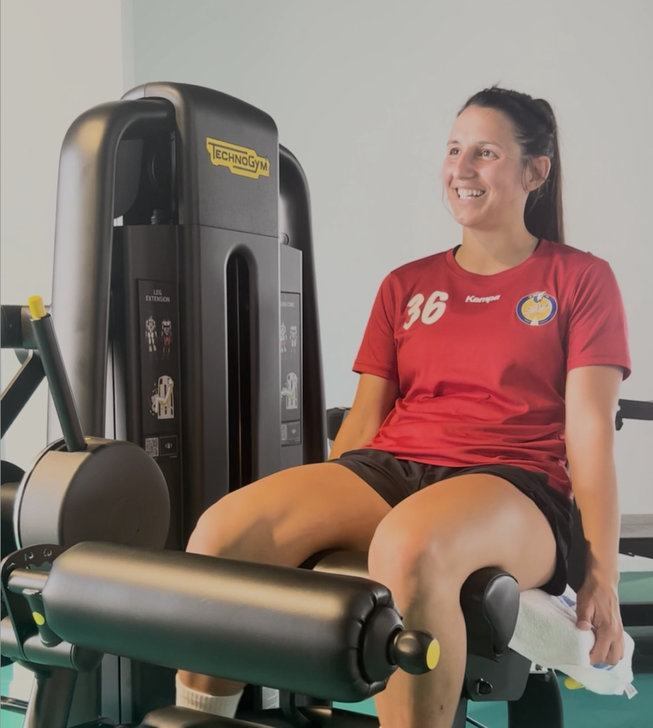 🤾🏻‍♀️Typhanie Perrin joueuse professionnelle de Handball en rééducation sur le plateau technique du SSR🤾🏻‍♀️