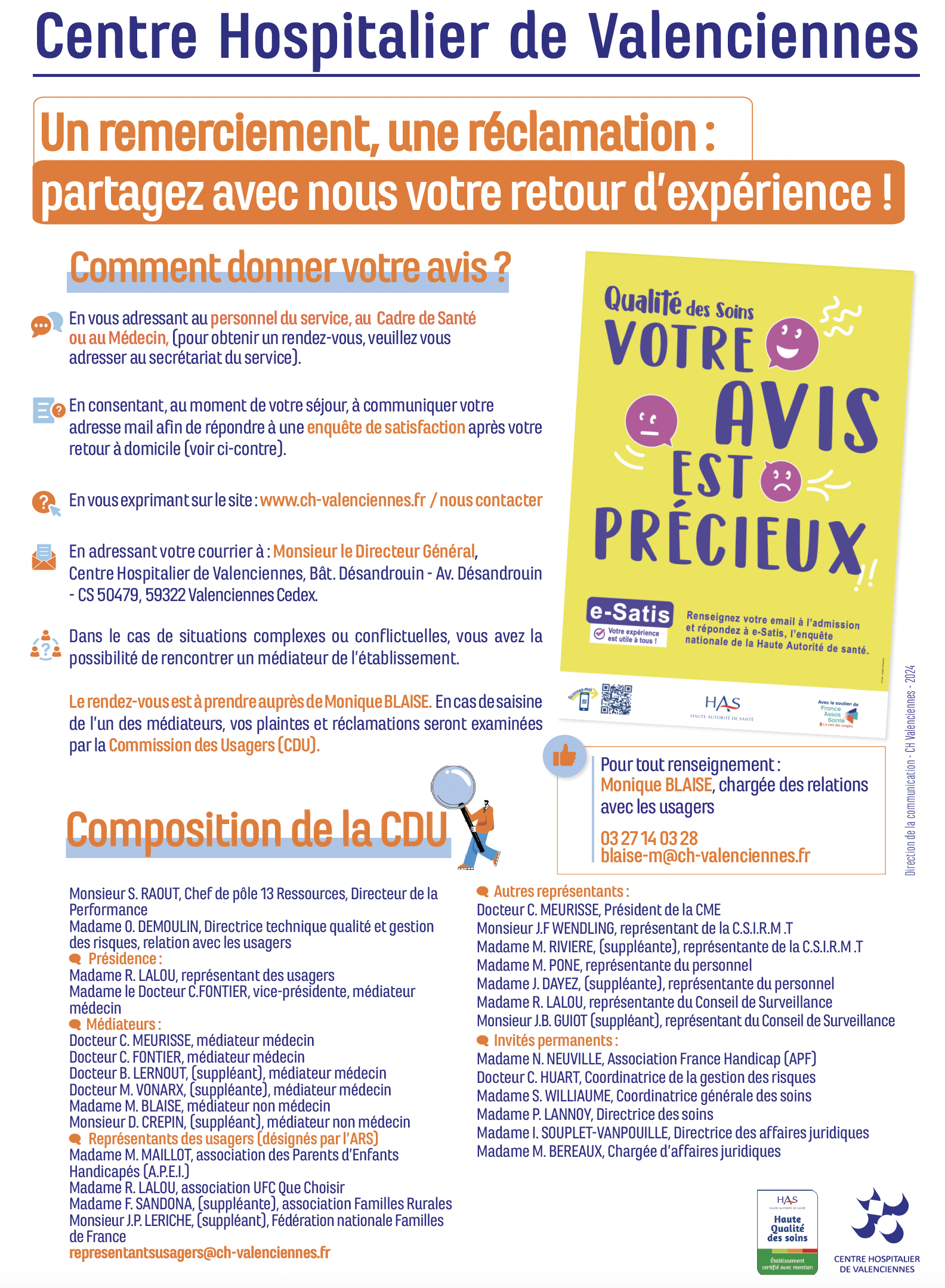 Expérience patient et qualité des soins